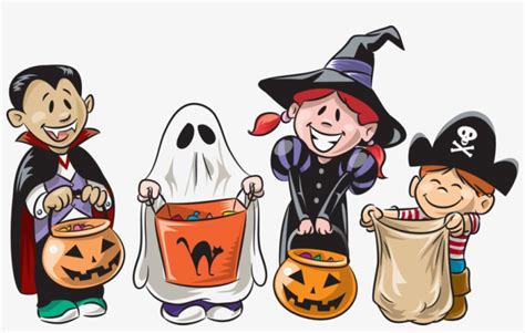 Trick Or Treat Png Image Transparent - Cartoon Trick Or Treaters ...