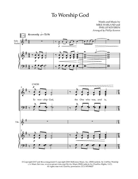 To Worship God Choral Anthem Satb Sheet Music Pdf Lifeway Choral