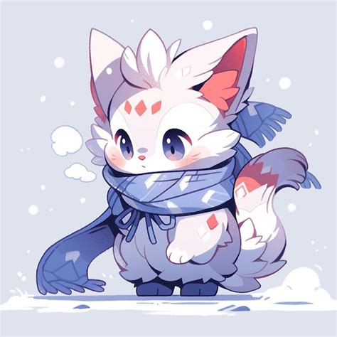 Premium Ai Image Cute Cat With Winter