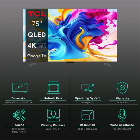 Buy Tcl C Cm Inch Qled K Ultra Hd Google Tv With Dolby