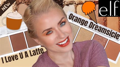 ELF I Love You A Latte Orange Dreamsicle BITE SIZE Eyeshadow Palettes