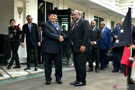 Menhan Dan Pm Papua Nugini Bahas Kelanjutan Kerja Sama Dua Negara