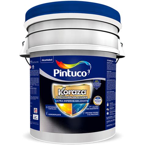 Pintura elastomérica Koraza Ultra 3 en 1 color blanco 5gl