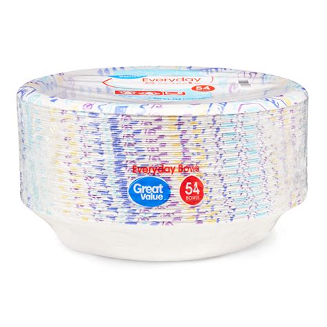 Great Value Everyday Paper Bowls 20 Oz 54 Count