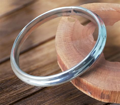 Gelang Benggali Bangle India Gelang Baja Putih Pria Anti Karat Dan