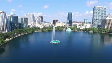 Lake Eola Orlando Fl Drone View Youtube