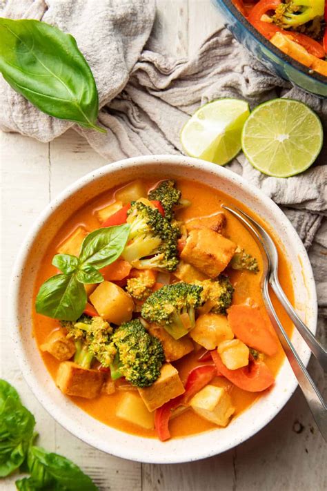 Vegan Red Curry With Tofu And Vegetables Connoisseurus Veg