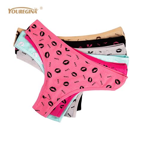 Youregina Cotton Thong Woman Underwear Panties Sexy String Women Thongs