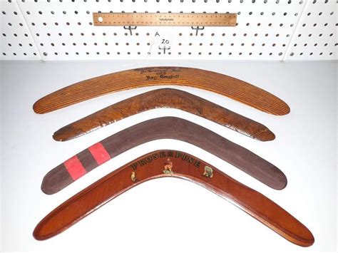 Vintage Boomerangs Including Rare Hawes Boomerang Australia 1960s