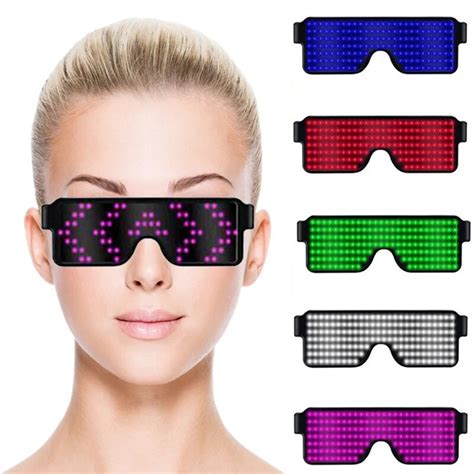 LumiParty Neon LED Glasses Dynamic Glowing Light Novelty Light Festival