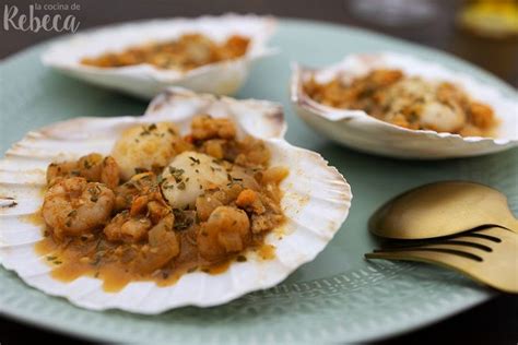 Receta Para Cocinar Vieiras A La Marinera Preparadas Con Gambas Y Vino