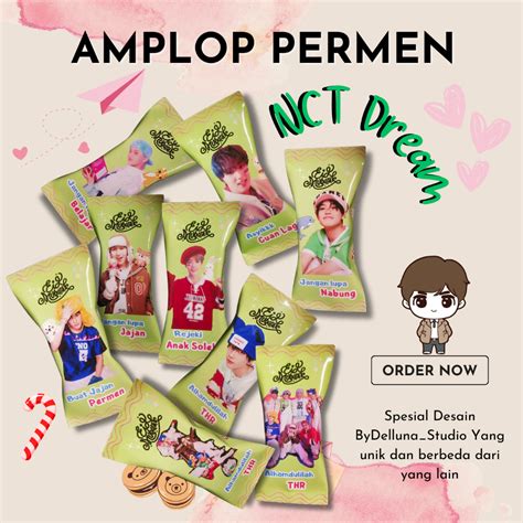 Jual Amplop Lebaran Lucu Kpop Nct Dream Amplop Permen Unik Angpao Hari