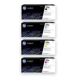 HP 212A Pack De 4 Cartouches De Toner Originales Noir Jaune Cyan Magenta