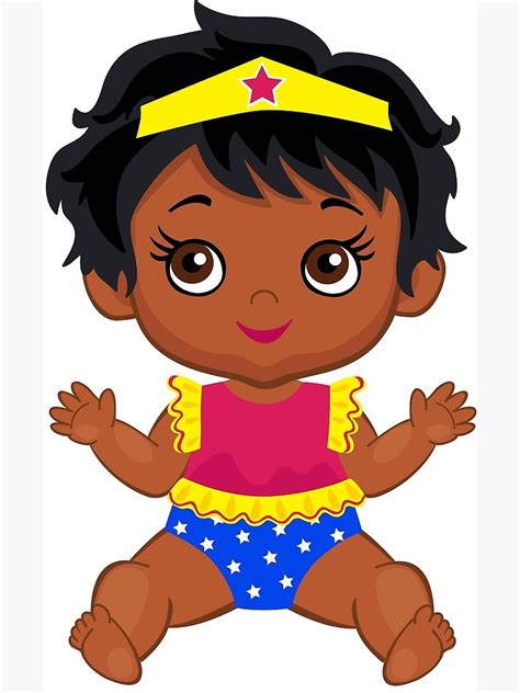 12 Wonder Woman African American Female Stickers Or For 8A1