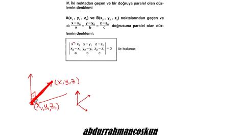 29 Analitik Geometri DÜzlem İki Noktadan Geçen Ve Bir Doğruya