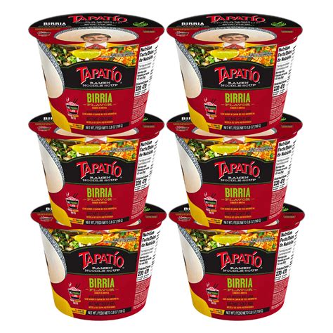 Tapatio Birria Flavored Ramen Noodle Soup Salsa Picante 3 8 Oz