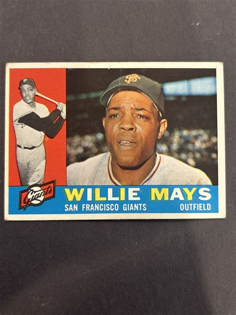 Topps Willie Mays Mark On Back Ebay