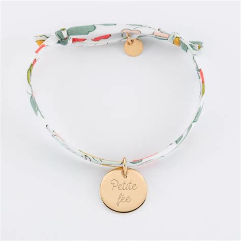 Bracelet Enfant Personnalis Liberty M Daille Grav E Plaqu Or Mm