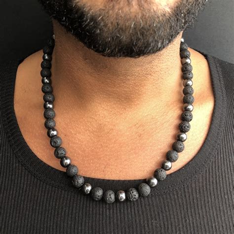 Collier Perle Blanche Homme Bijoux Bi Mati Re