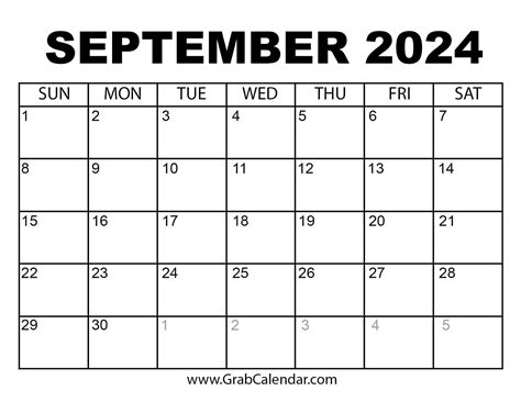 2024 Sep Calendar Dates Jany Roanne