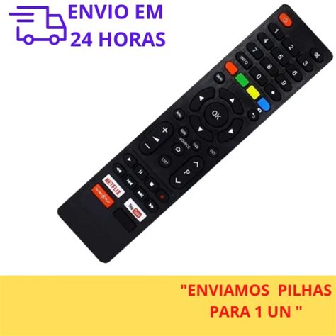 Controle Remoto Tv Philco Smart K Tecla Netflix Globo Play You Tube