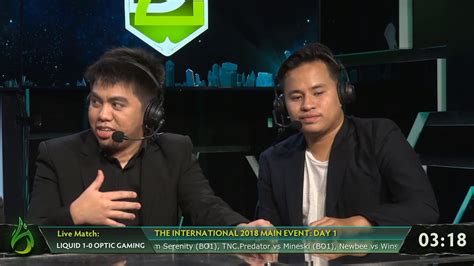 Team Liquid Vs Optic Gaming Game Sanduguan Ti Main Event Day