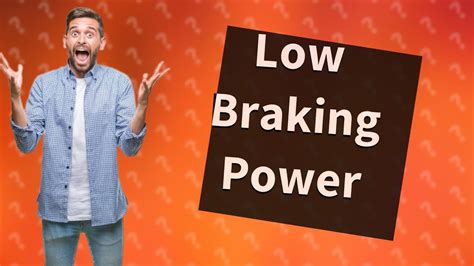 What Does It Mean When My Car Says Braking Power Low Youtube