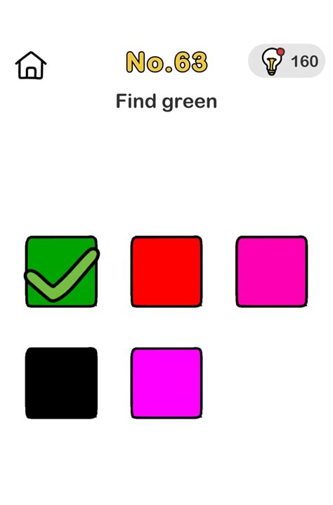 Brain Out No 63 Find Green Answer