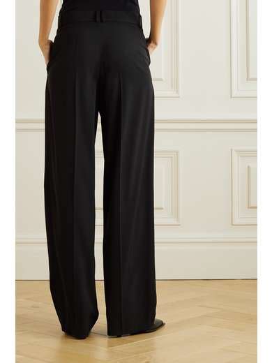 THE ROW Essentials Igor Crepe Straight Leg Pants NET A PORTER