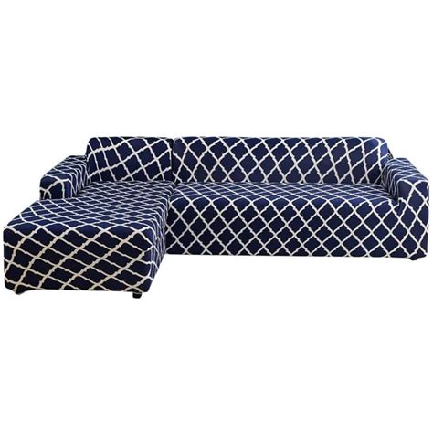 KSCD L Shape Sofa Cover 2 Pcs Stretch Slipcovers for Sectional Couch L ...