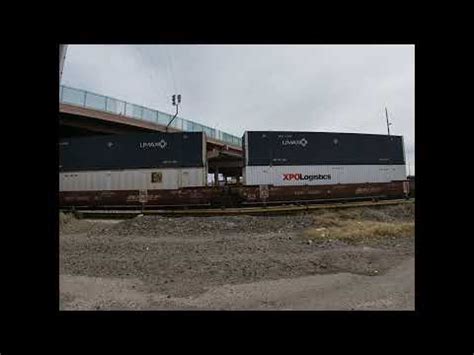 Northbound Union Pacific Intermodal Train In El Paso Tx With A Ferromex