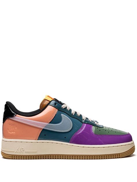 Nike X Undefeated Air Force Low Multi Patent Sneakers Purple