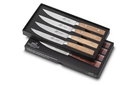 Coffret Couteaux Steak Sabatier Gaucho Bois