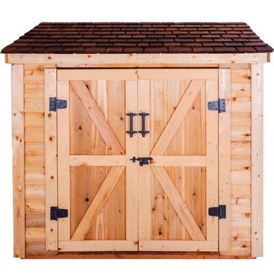 Leisure Season Ft W X Ft D Solid Wood Lean To Storage Shed