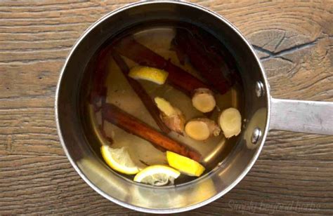 Fresh Ginger Lemon Cinnamon Tea Simplybeyondherbs