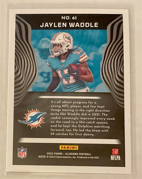 Panini Illusions Jaylen Waddle For Sale Online Ebay