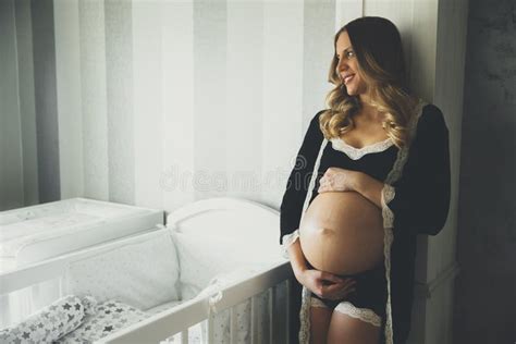 Photo Of Beautiful Pregnant Woman Wearing Lingerie Stock Image Image Of Happy Expecting 83469133