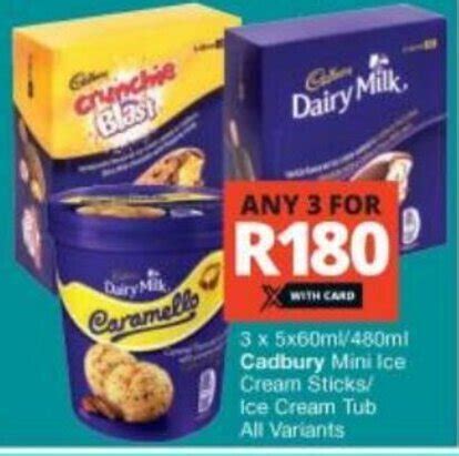 X X Ml Ml Cadbury Mini Ice Cream Sticks Ice Cream Tub All