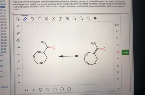 Draw Significant Resonance Structures For The Following Compound