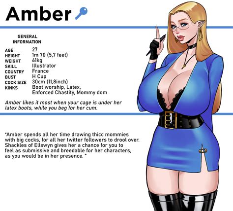 Rule 34 1futa Amber Ocubze Big Ass Blonde Hair Blue Eyes Breasts Character Profile Choker