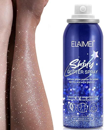 Hearthxy Glitzerspray Body Glitter Mist Spray Schimmernder Puder