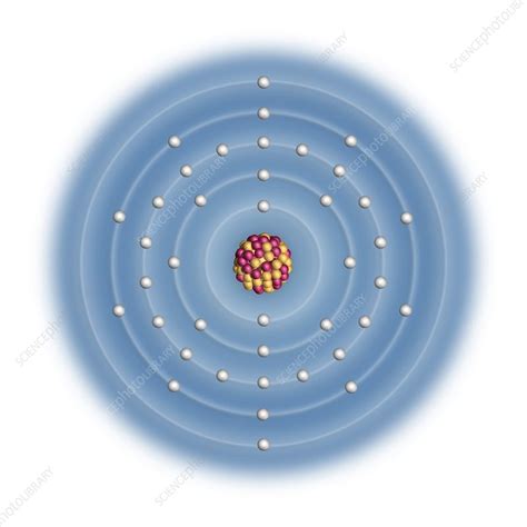 Zirconium, atomic structure - Stock Image - C023/2530 - Science Photo Library