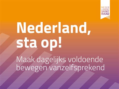 Advies NLsportraad Maak Dagelijks Voldoende Bewegen Vanzelfsprekend