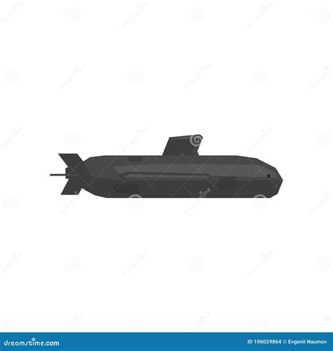 Underwater Military Submarine Cartoon Vector Cartoondealer