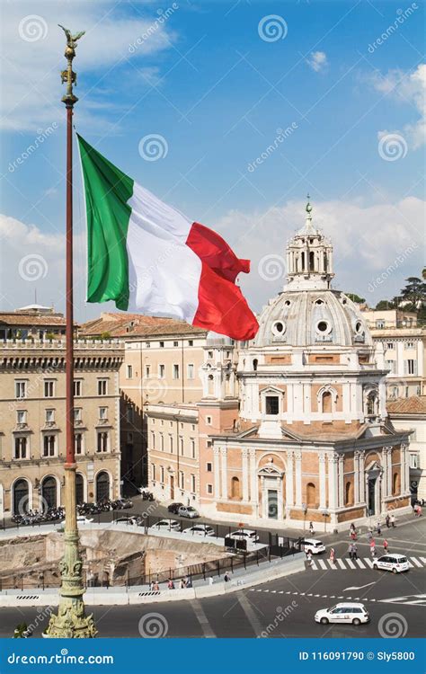 Aerial View Of Rome From The Victor Emmanuel Building Editorial Image