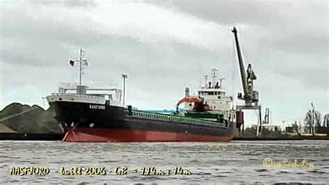 Coaster Aasfjord Zdpa Imo Emden Cargo Seaship Merchant Vessel