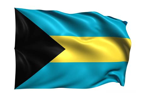 Bahamas Waving Flag Realistic Transparent Background 15309677 PNG