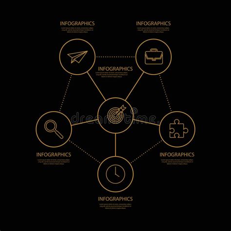 Cercle Infographic Calibre Pour Le Diagramme Vecteur Illustration De