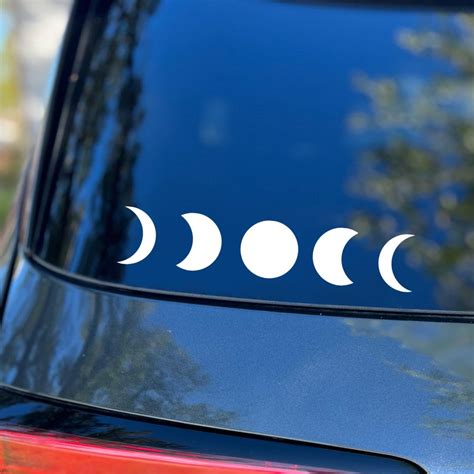 Moon Phase Decal Car Decal Laptop Sticker Witchy Decal Wall Decal
