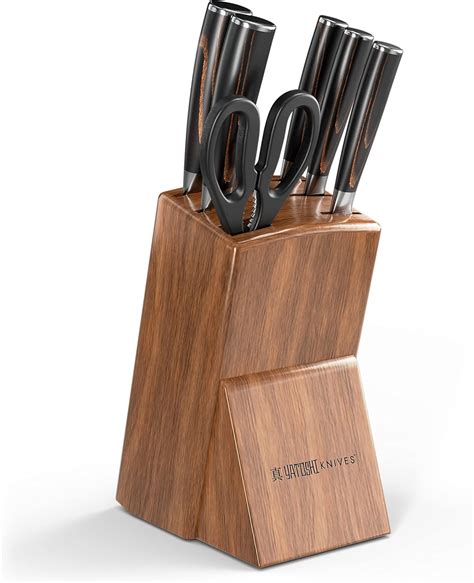Yatoshi 5 Pcs Knife Block Pro Kitchen Knife Set Ultra